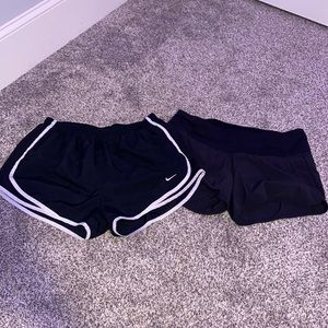 Lululemon and nike athletic shorts